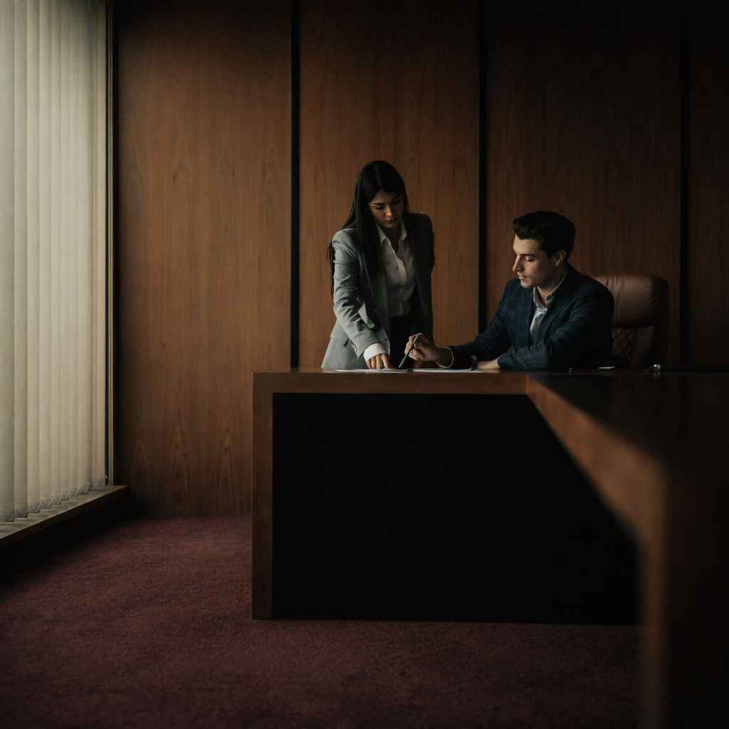 Lawyer Discussing Wage and Hour Violations With Client
